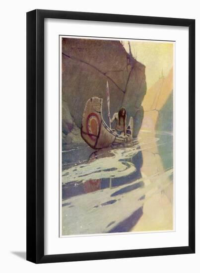 In the Crystal Depths-null-Framed Art Print