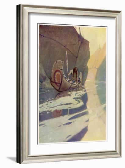 In the Crystal Depths-null-Framed Art Print