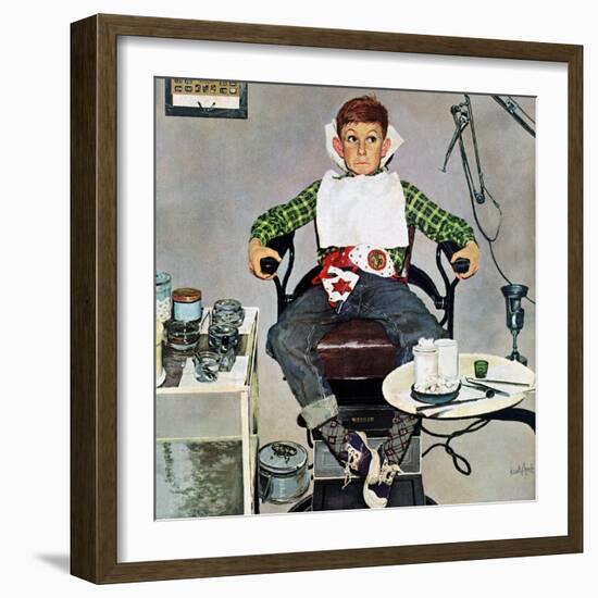 "In the Dentist's Chair", October 19, 1957-Kurt Ard-Framed Giclee Print