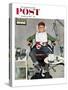 "In the Dentist's Chair" Saturday Evening Post Cover, October 19, 1957-Kurt Ard-Stretched Canvas