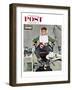 "In the Dentist's Chair" Saturday Evening Post Cover, October 19, 1957-Kurt Ard-Framed Premium Giclee Print