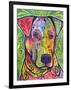 In the Details, Dogs, Pets, Animals, Regal, Paying attention, Pop Art, Stencils-Russo Dean-Framed Giclee Print