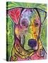 In the Details, Dogs, Pets, Animals, Regal, Paying attention, Pop Art, Stencils-Russo Dean-Stretched Canvas