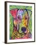 In the Details, Dogs, Pets, Animals, Regal, Paying attention, Pop Art, Stencils-Russo Dean-Framed Giclee Print