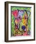 In the Details, Dogs, Pets, Animals, Regal, Paying attention, Pop Art, Stencils-Russo Dean-Framed Giclee Print