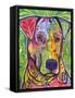 In the Details, Dogs, Pets, Animals, Regal, Paying attention, Pop Art, Stencils-Russo Dean-Framed Stretched Canvas