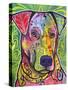 In the Details, Dogs, Pets, Animals, Regal, Paying attention, Pop Art, Stencils-Russo Dean-Stretched Canvas