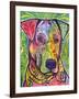 In the Details, Dogs, Pets, Animals, Regal, Paying attention, Pop Art, Stencils-Russo Dean-Framed Giclee Print