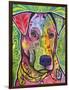 In the Details, Dogs, Pets, Animals, Regal, Paying attention, Pop Art, Stencils-Russo Dean-Framed Premium Giclee Print