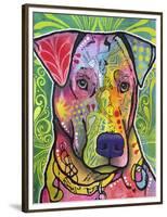 In the Details, Dogs, Pets, Animals, Regal, Paying attention, Pop Art, Stencils-Russo Dean-Framed Premium Giclee Print