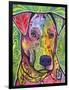 In the Details, Dogs, Pets, Animals, Regal, Paying attention, Pop Art, Stencils-Russo Dean-Framed Premium Giclee Print