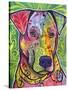 In the Details, Dogs, Pets, Animals, Regal, Paying attention, Pop Art, Stencils-Russo Dean-Stretched Canvas