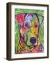 In the Details, Dogs, Pets, Animals, Regal, Paying attention, Pop Art, Stencils-Russo Dean-Framed Giclee Print