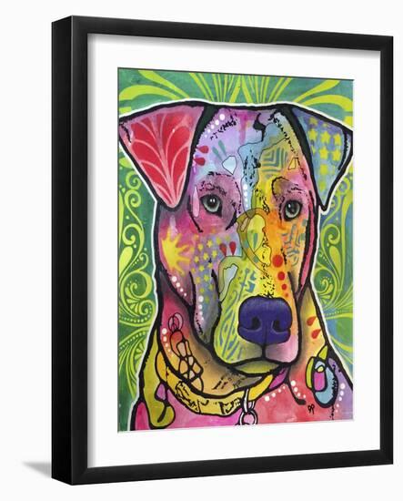 In the Details, Dogs, Pets, Animals, Regal, Paying attention, Pop Art, Stencils-Russo Dean-Framed Giclee Print