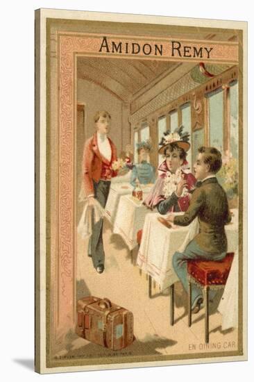 In the Dining Car-null-Stretched Canvas