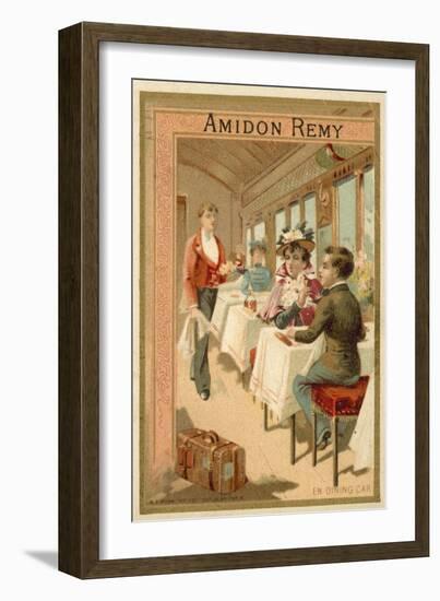 In the Dining Car-null-Framed Giclee Print