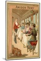 In the Dining Car-null-Mounted Giclee Print