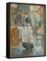 In the Dining Room, 1886 (Oil on Canvas)-Berthe Morisot-Framed Stretched Canvas