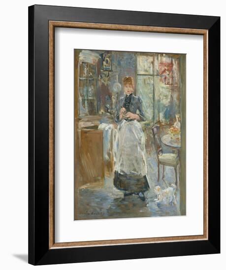 In the Dining Room, 1886-Berthe Morisot-Framed Art Print
