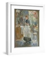 In the Dining Room, 1886-Berthe Morisot-Framed Art Print