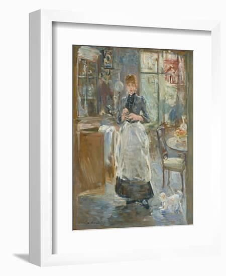 In the Dining Room, 1886-Berthe Morisot-Framed Art Print