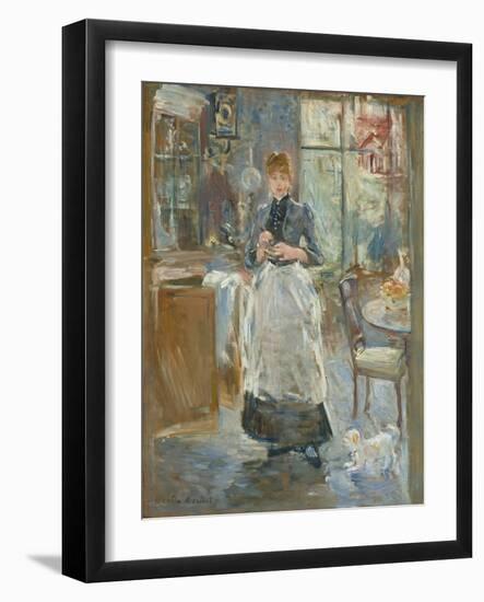 In the Dining Room, 1886-Berthe Morisot-Framed Art Print