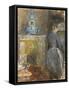 In the Dining Room; Dans La Salle a Manger, 1880 (Oil on Canvas)-Berthe Morisot-Framed Stretched Canvas