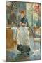 In the Dining Room. Dated: 1886. Dimensions: overall: 61.3 x 50 cm (24 1/8 x 19 11/16 in.) fram...-Berthe Morisot-Mounted Poster