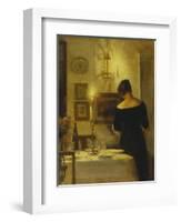 In the Dining Room-Carl Holsoe-Framed Giclee Print