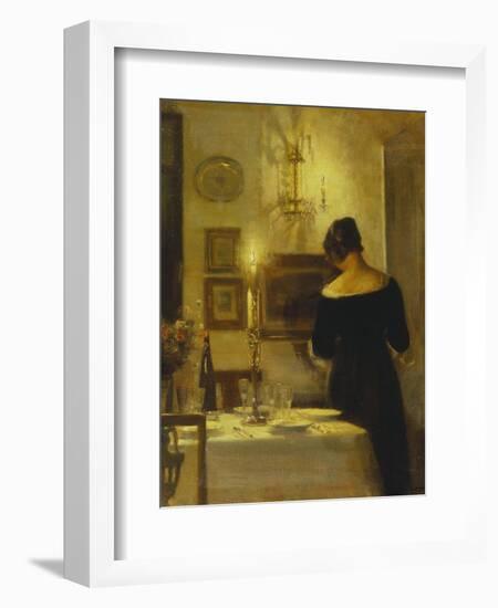 In the Dining Room-Carl Holsoe-Framed Giclee Print