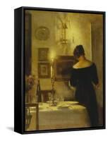 In the Dining Room-Carl Holsoe-Framed Stretched Canvas