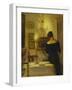 In the Dining Room-Carl Holsoe-Framed Giclee Print