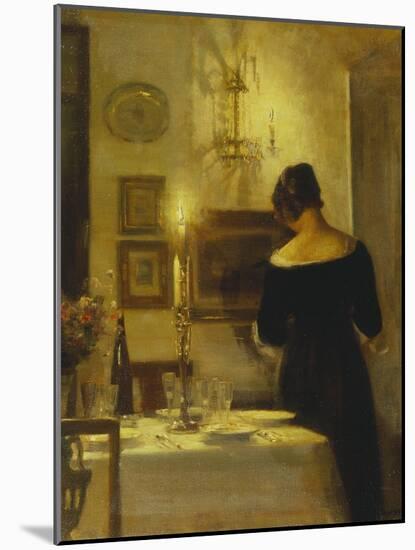 In the Dining Room-Carl Holsoe-Mounted Giclee Print