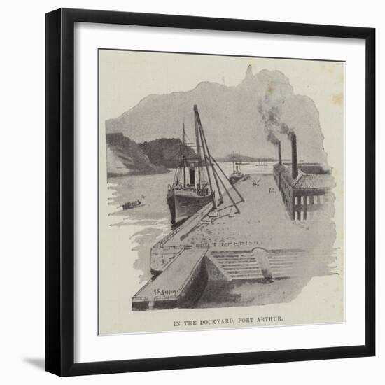 In the Dockyard, Port Arthur-Henry Charles Seppings Wright-Framed Giclee Print