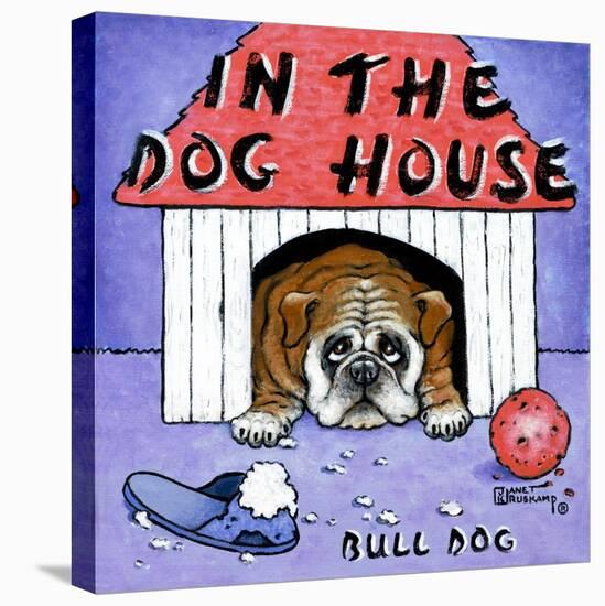 In the Dog House-Janet Kruskamp-Stretched Canvas