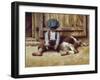 In the Dog House-Jim Daly-Framed Art Print