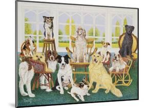 In the Dog House-Pat Scott-Mounted Giclee Print