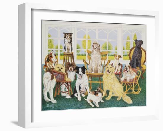 In the Dog House-Pat Scott-Framed Giclee Print