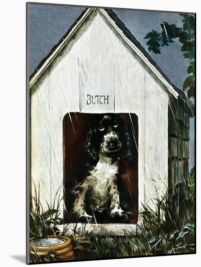 "In the Doghouse," April 24, 1948-Albert Staehle-Mounted Giclee Print