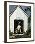 "In the Doghouse," April 24, 1948-Albert Staehle-Framed Giclee Print