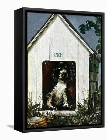 "In the Doghouse," April 24, 1948-Albert Staehle-Framed Stretched Canvas