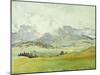 In the Dolomites, 1914-John Singer Sargent-Mounted Premium Giclee Print
