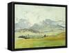 In the Dolomites-John Singer Sargent-Framed Stretched Canvas