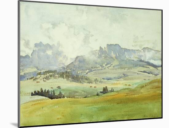 In the Dolomites-John Singer Sargent-Mounted Giclee Print