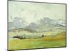 In the Dolomites-John Singer Sargent-Mounted Giclee Print