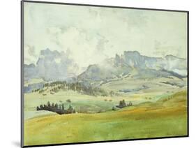 In the Dolomites-John Singer Sargent-Mounted Premium Giclee Print