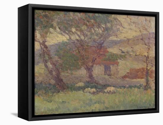 In the Downs Near Lewes, 1906-Robert Polhill Bevan-Framed Stretched Canvas