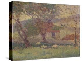 In the Downs Near Lewes, 1906-Robert Polhill Bevan-Stretched Canvas