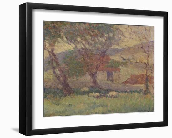 In the Downs Near Lewes, 1906-Robert Polhill Bevan-Framed Giclee Print