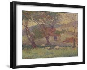 In the Downs Near Lewes, 1906-Robert Polhill Bevan-Framed Giclee Print